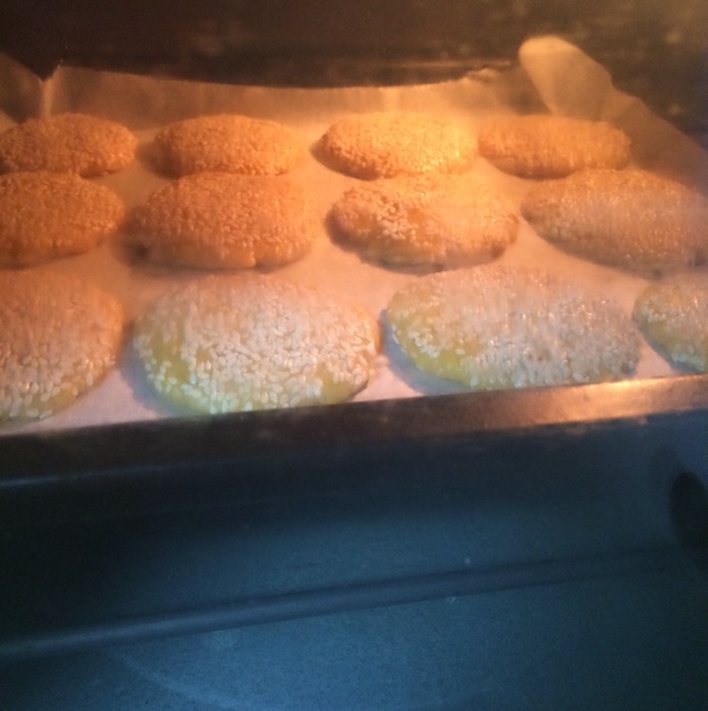 玉米面麻饼