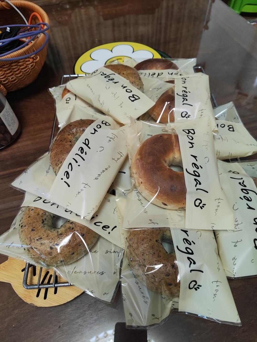 蔓越莓，海苔贝果