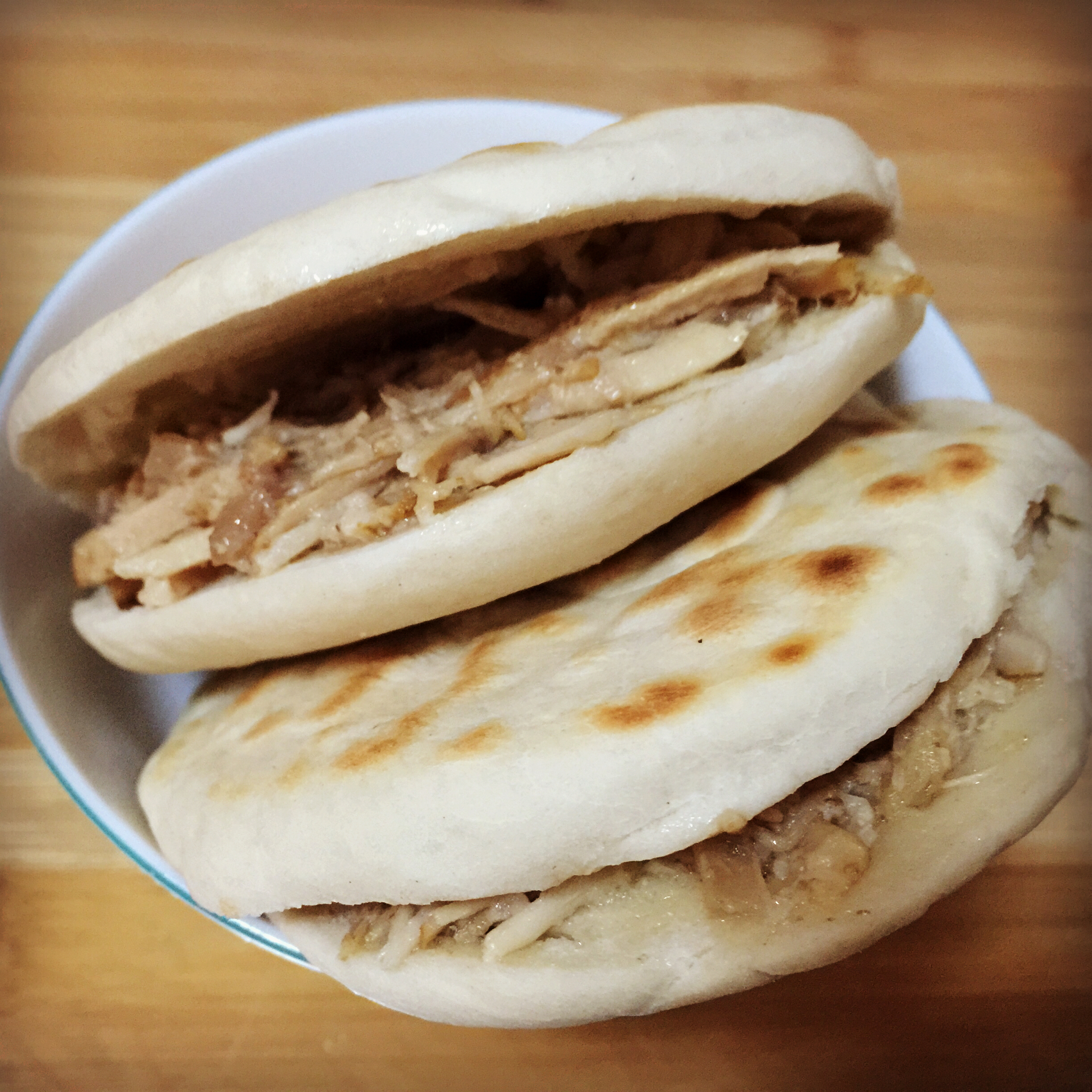 吃货妈妈的厨房做的肉夹馍