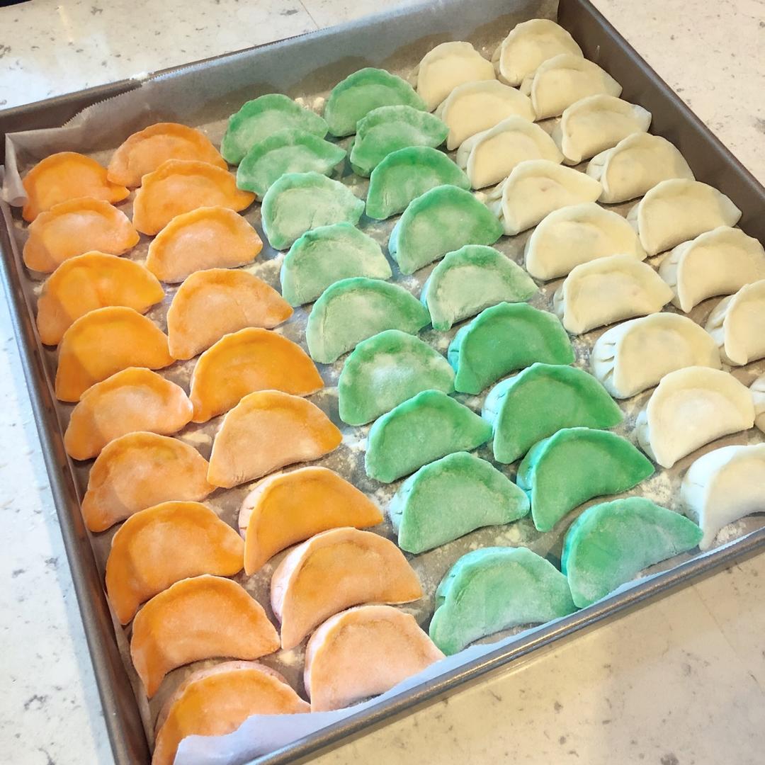 彩色水饺