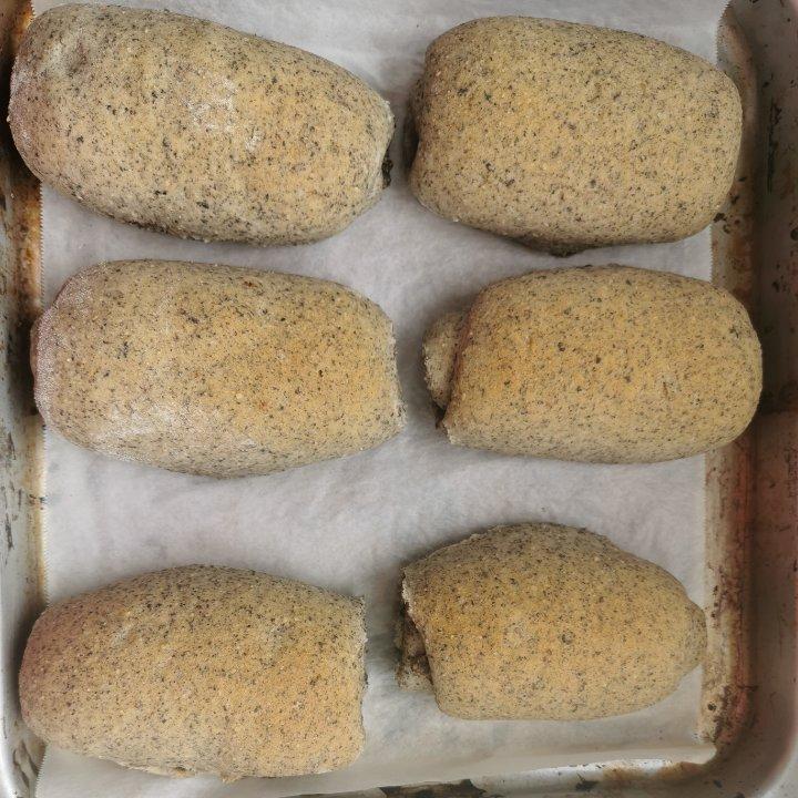 超快手免揉黑芝麻面包（9个量）