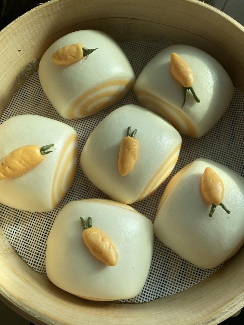 可爱胡萝卜馒头