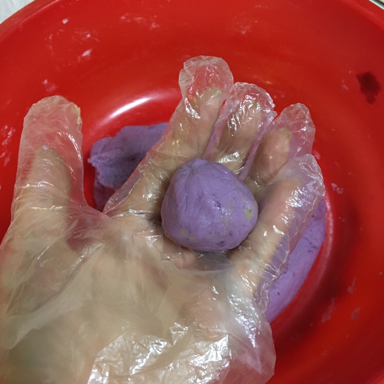 紫薯月饼（蒸）的做法 步骤7