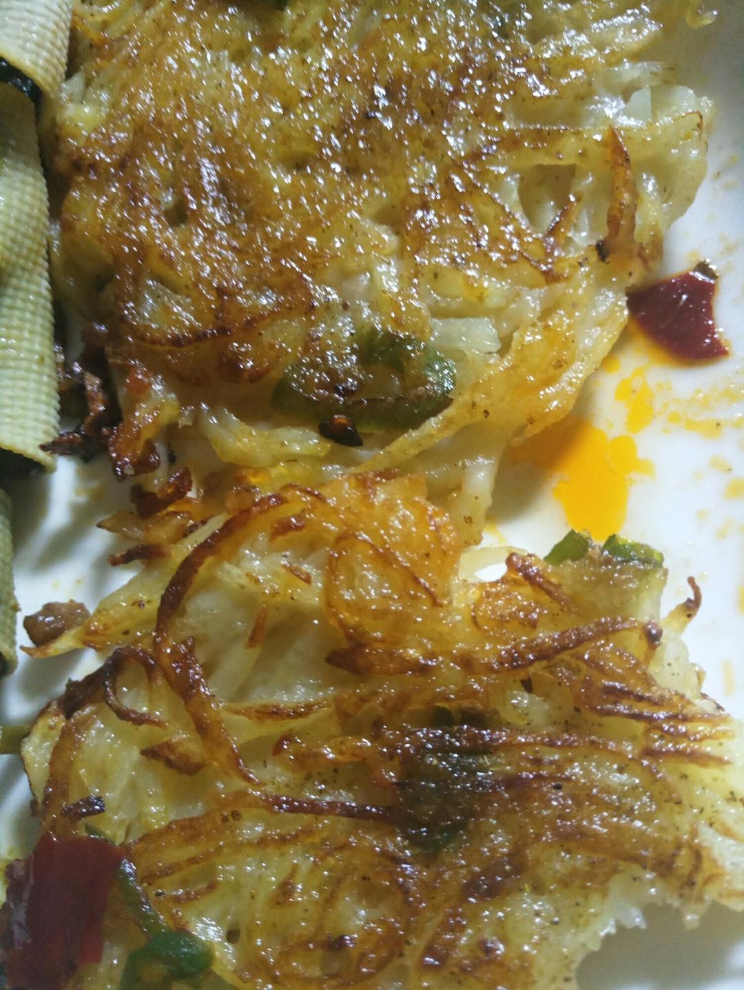 土豆丝鸡蛋饼