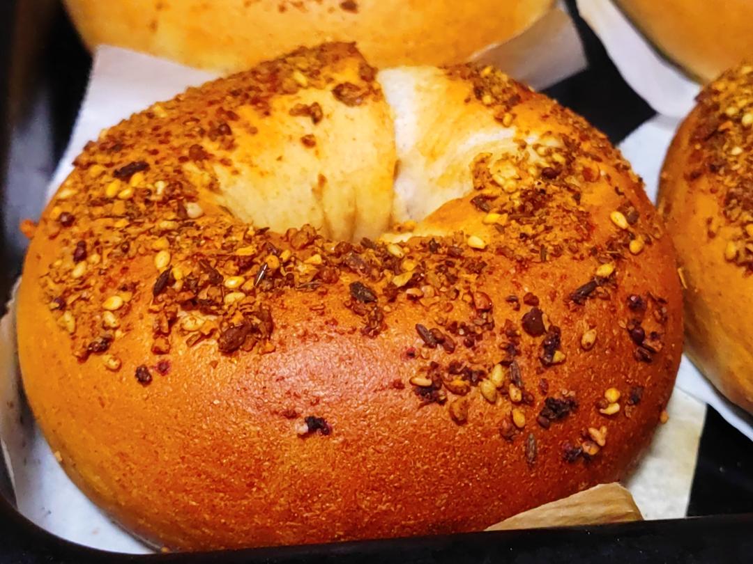 🥯全麦麻辣香肠贝果｜快手易做｜无需手套膜｜无需长时间发酵