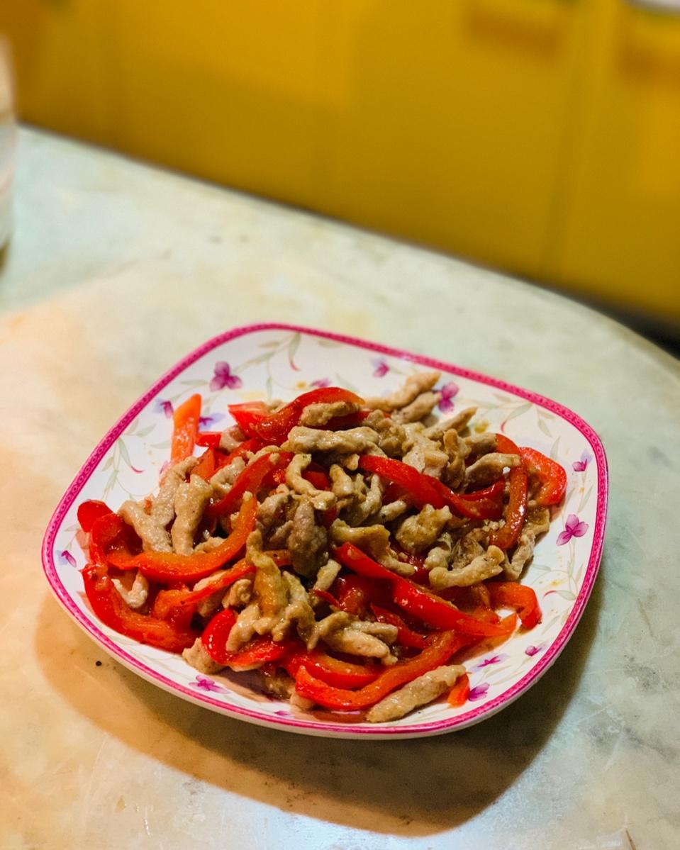 红椒肉丝（甜椒肉丝）