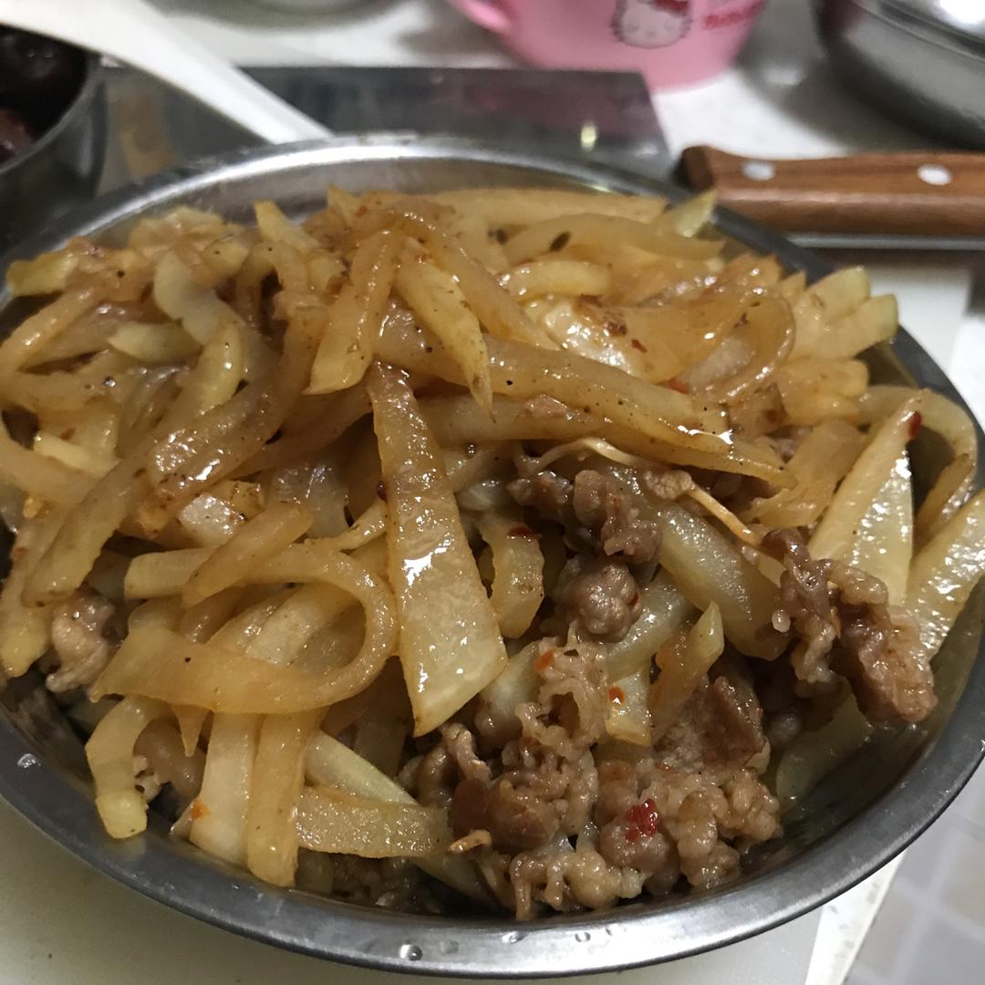 萝卜炒牛肉（超下饭感动哭系列）