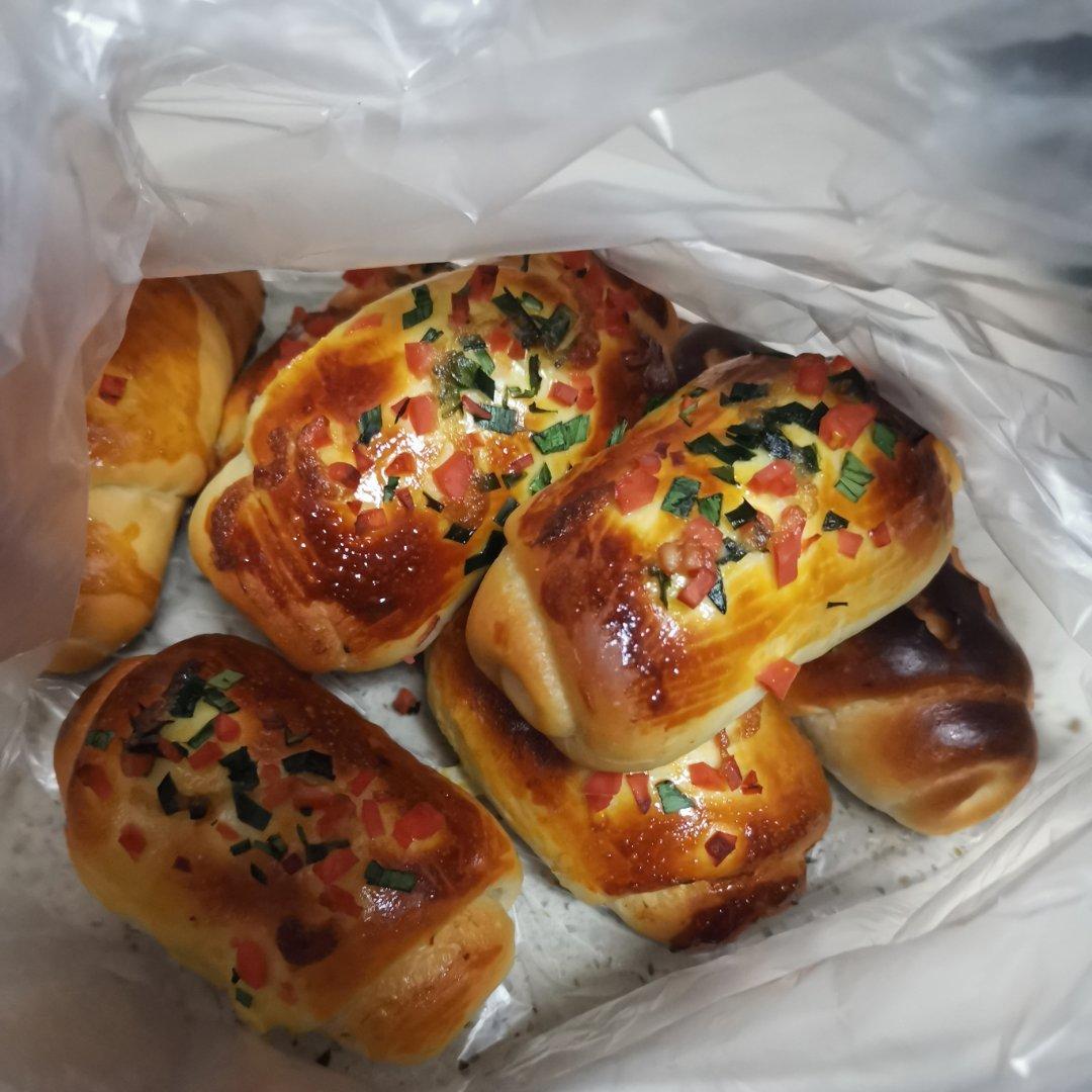 香葱火腿肉松面包
