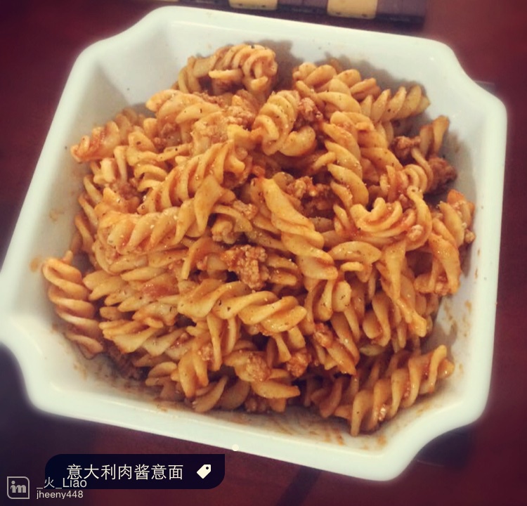 番茄肉酱意大利面