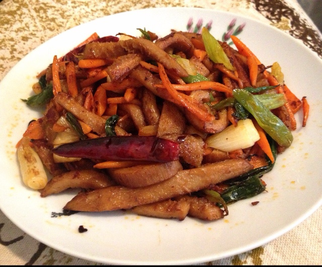 青椒炒牛肚