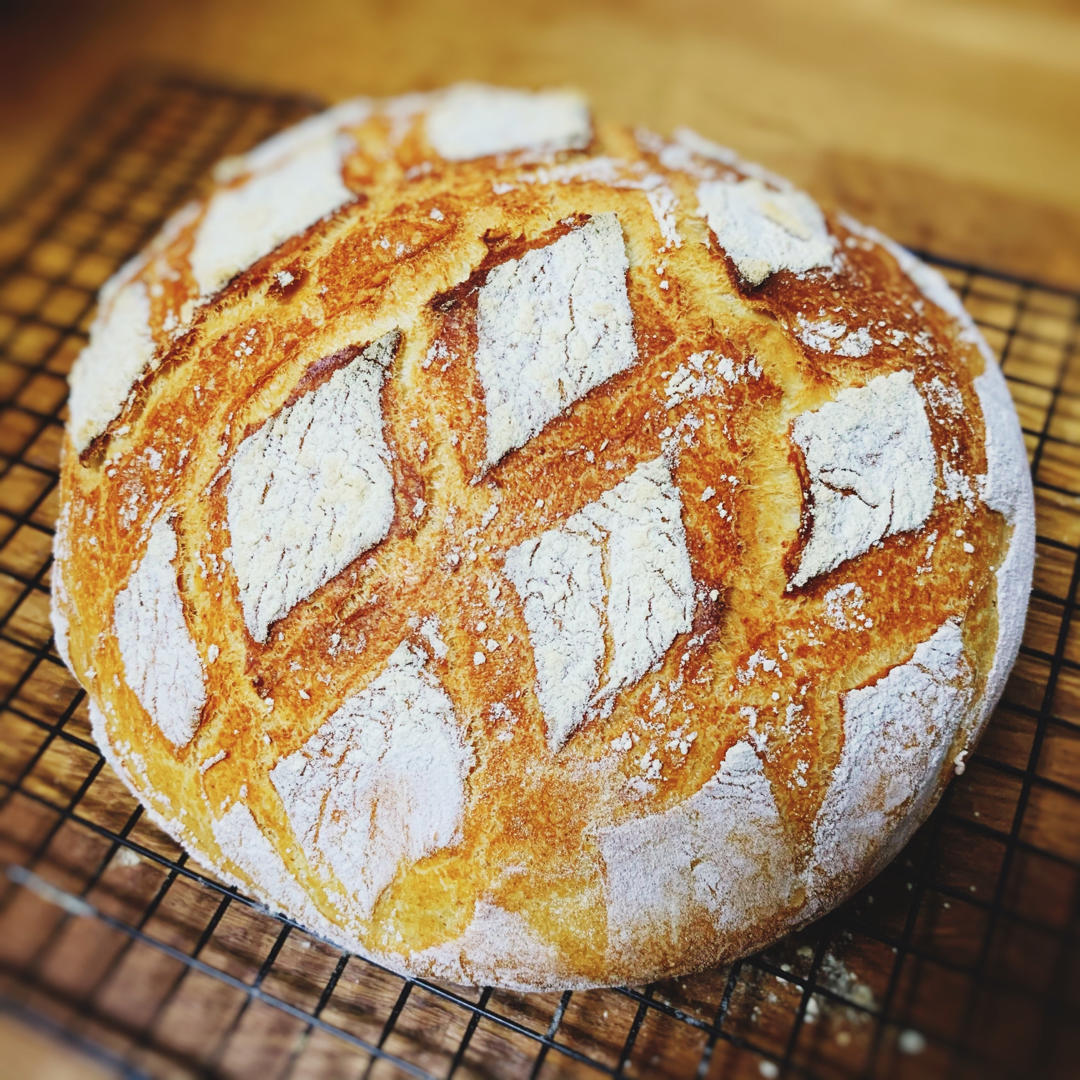 无糖低油/无油全麦欧包：简单易做