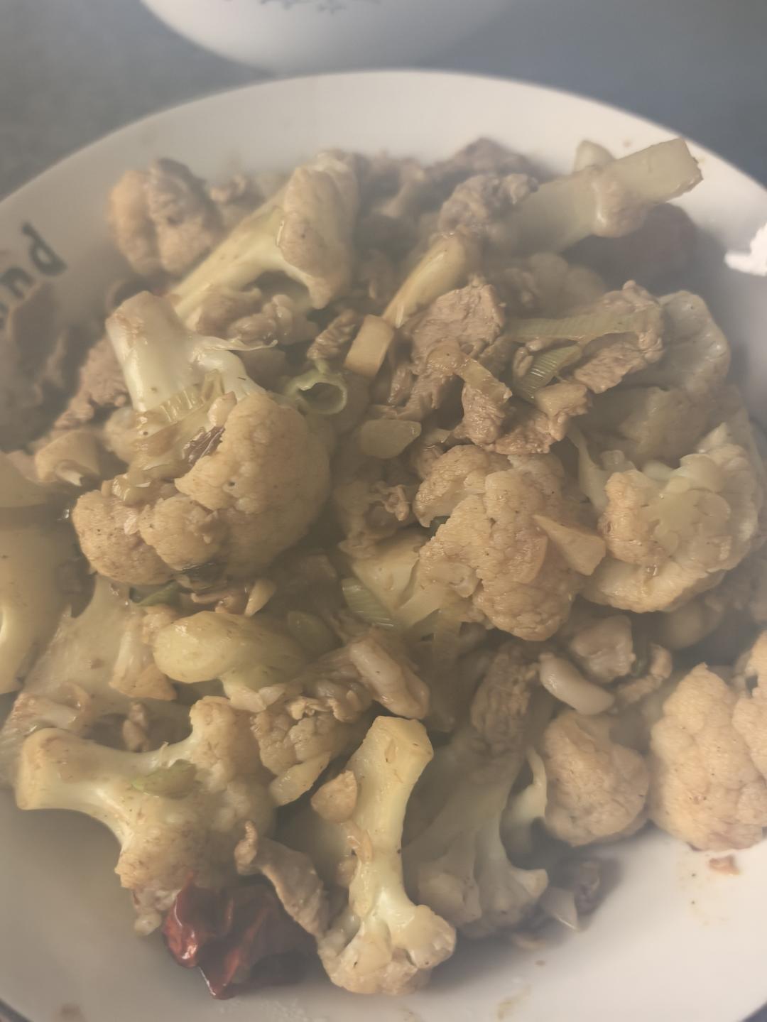 [新手绝不失败]菜花炒肉