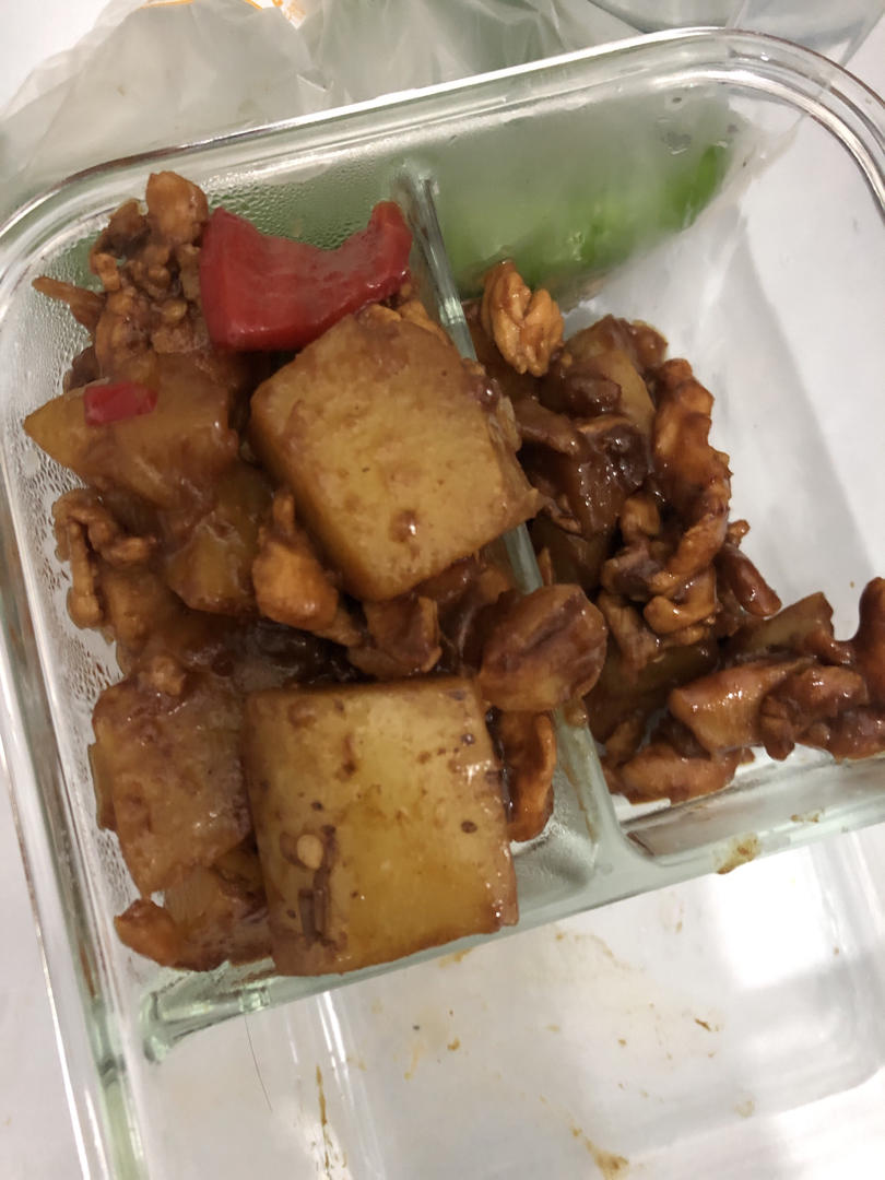 香菇土豆肉末饭