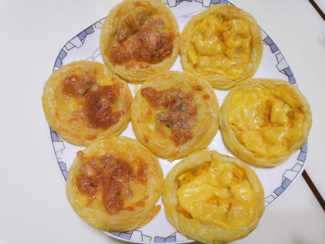 超简单迷你小披萨(蛋挞皮)
