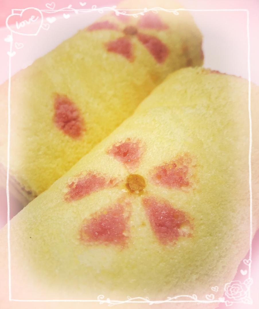 春风十里桃花奶冻蛋糕卷