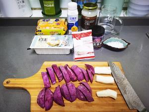 紫色梦幻，健康紫薯豆腐慕斯 （6寸小美版）的做法 步骤1