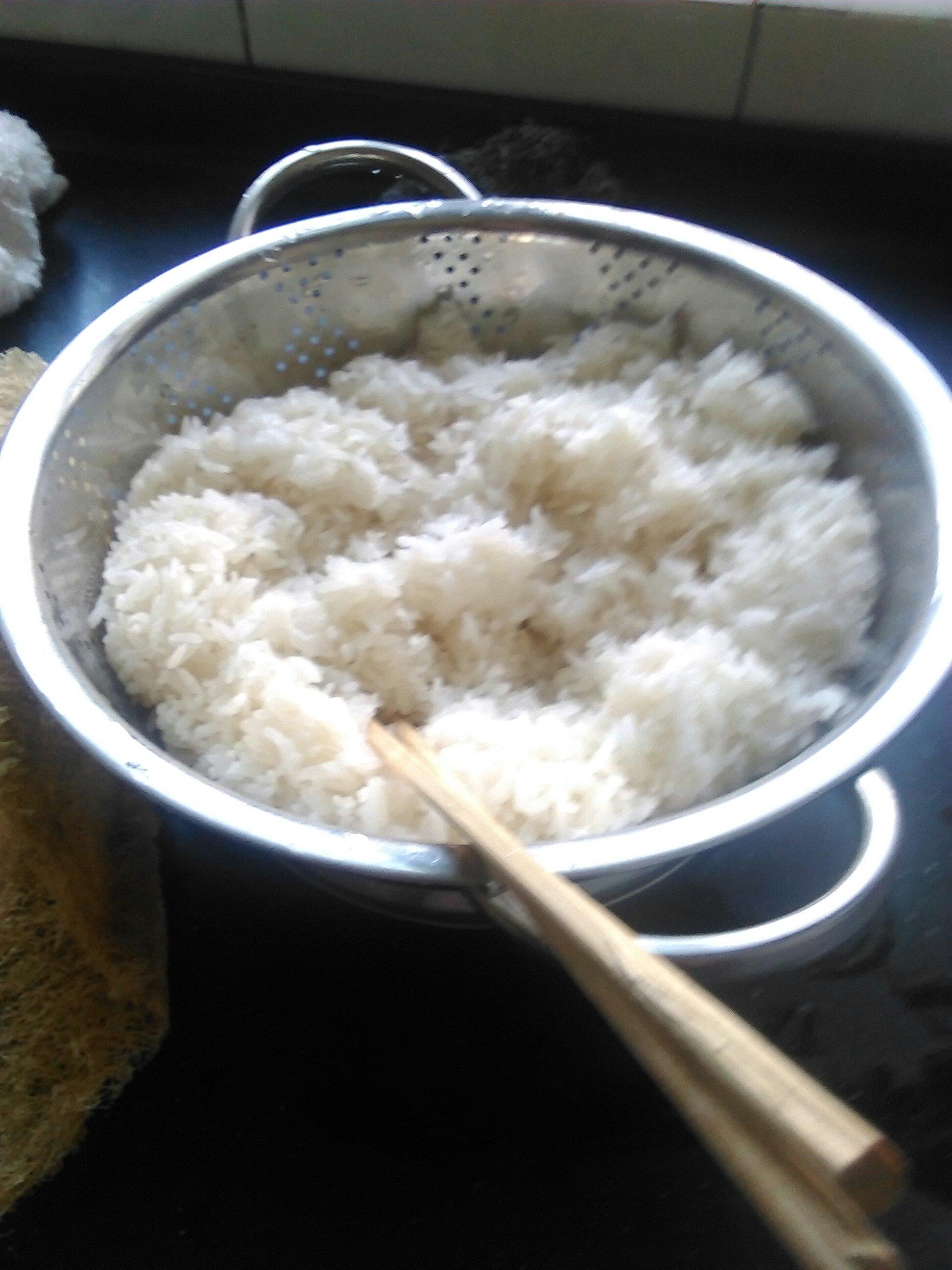 蒸糯米饭垫布改进方法的做法 步骤3