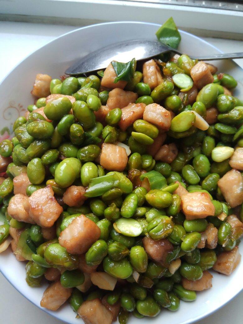 超级下饭菜：毛豆炒肉