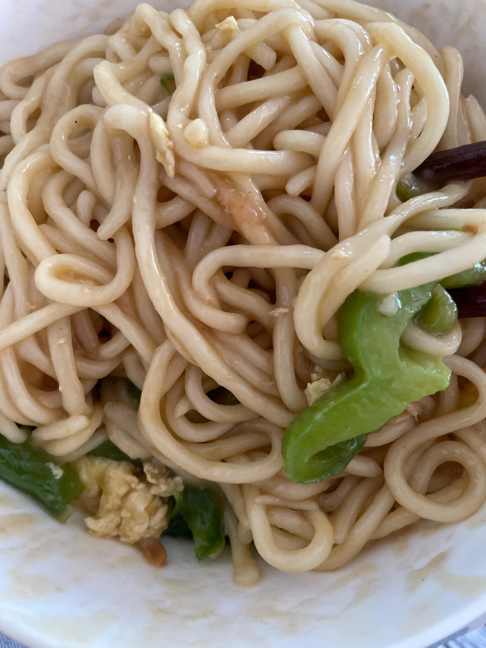 好吃到尖叫的青椒鸡蛋酱拌面❗️酱香浓郁入味