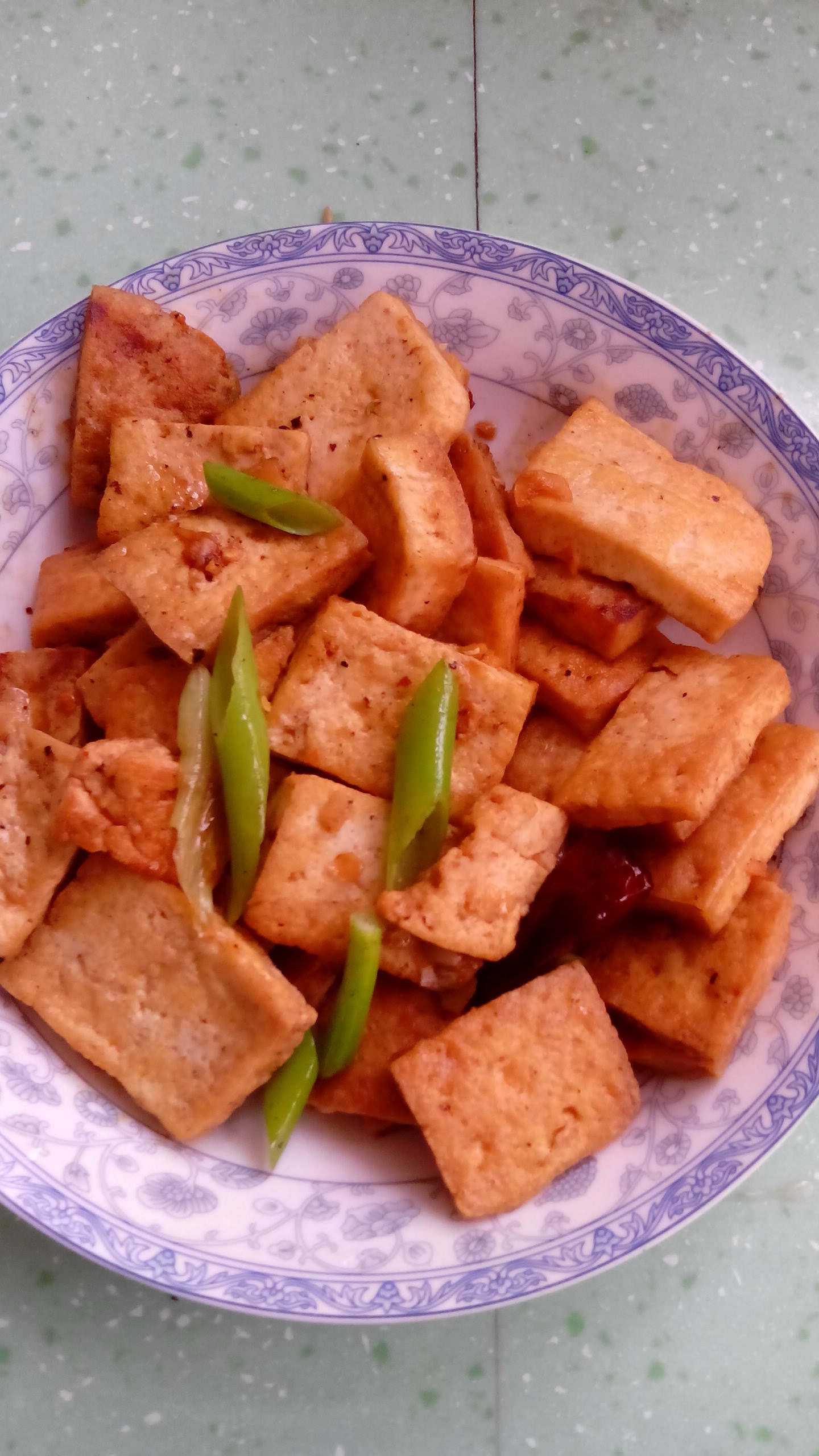 五香煎豆腐