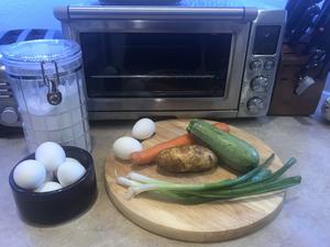 蔬菜鸡蛋摊饼的做法 步骤1
