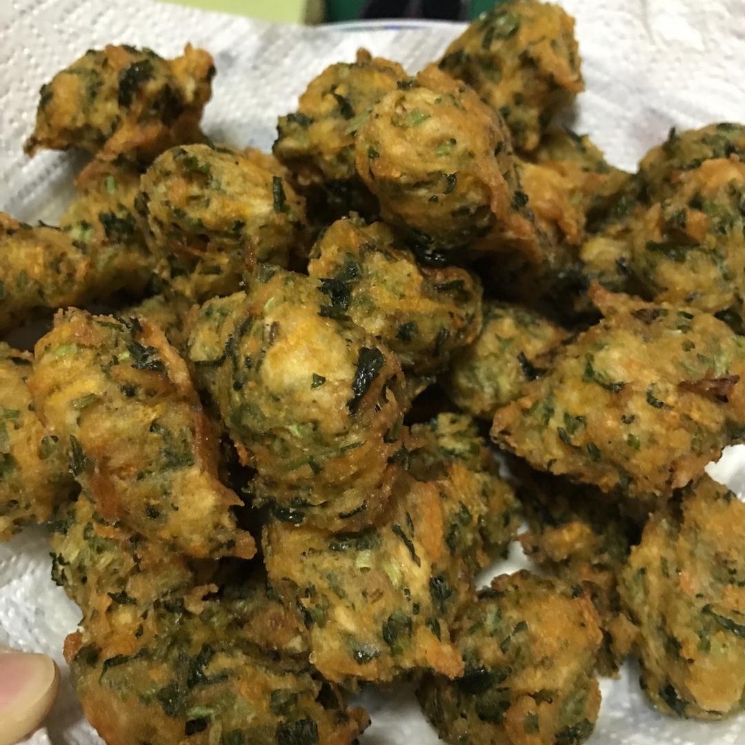 胡萝卜香菜素丸子