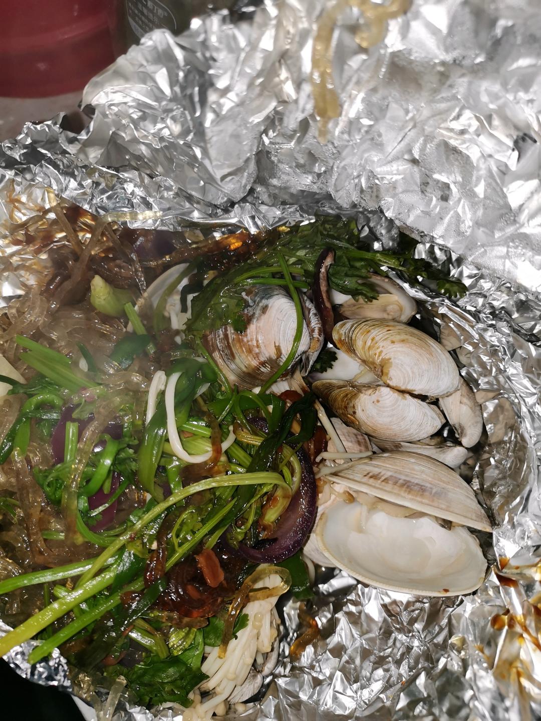 锡纸花甲粉丝（超详细零厨艺）