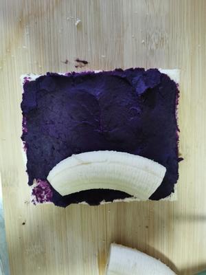 🔥元气早餐🔥—紫薯香蕉土司卷的做法 步骤6