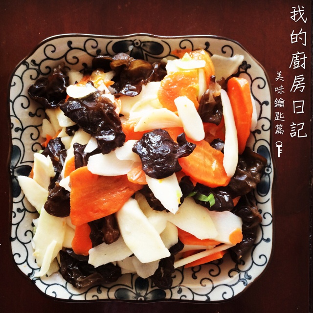 山药木耳胡萝卜