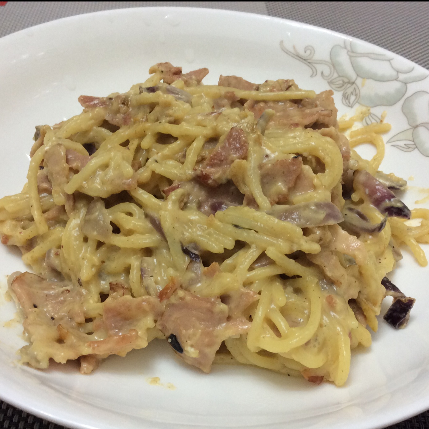 超简单的奶汁培根意面Carbonara