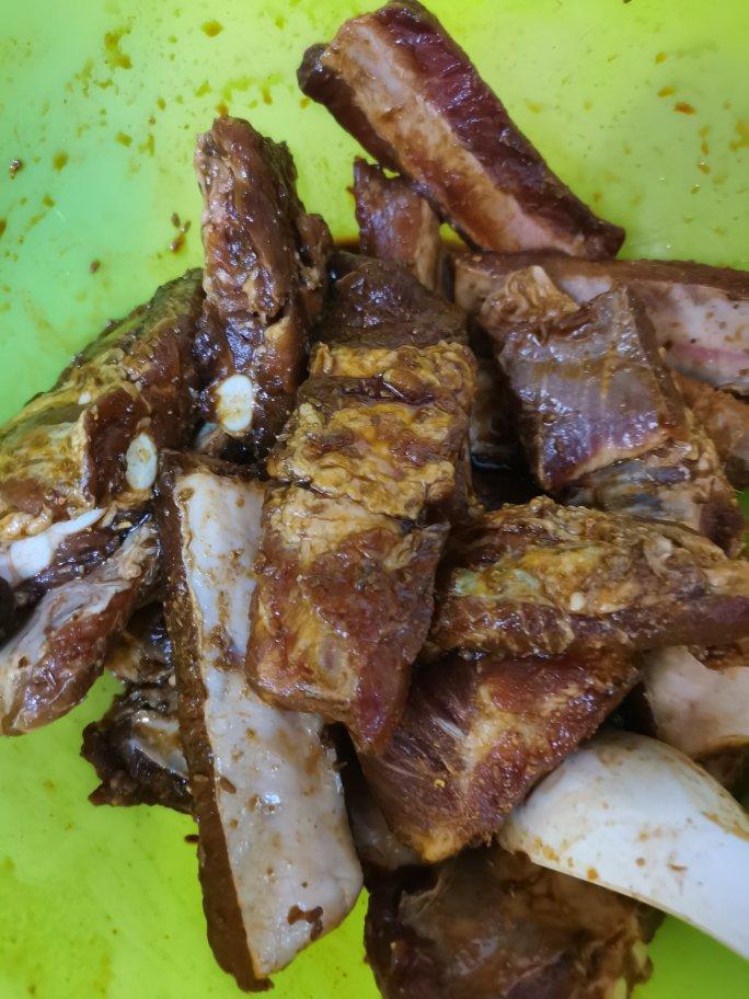 媲美饭店的孜然椒盐烤扇排(骨)