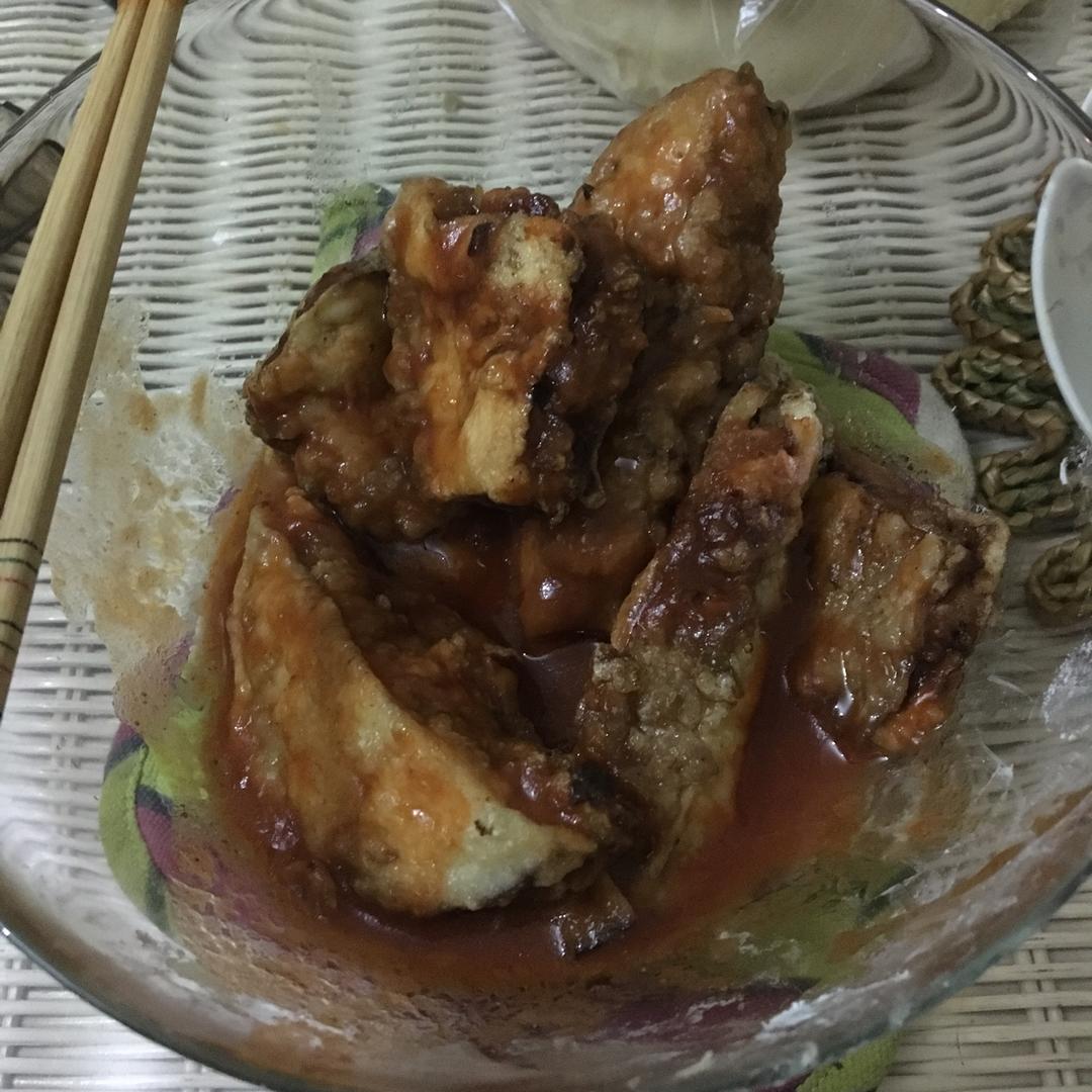 茄子肉末酿虾仁。