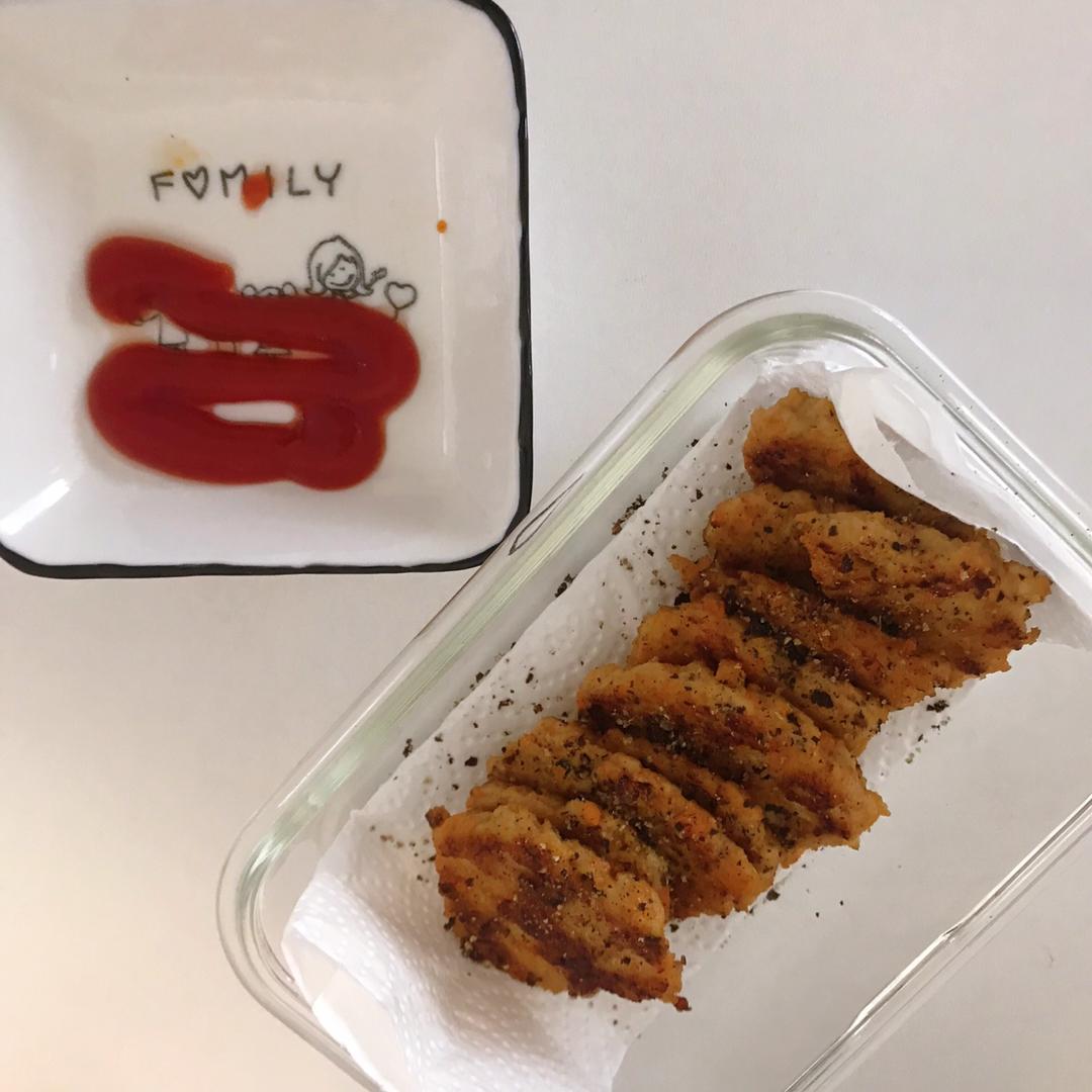 〔健身餐〕无油鸡胸肉饼