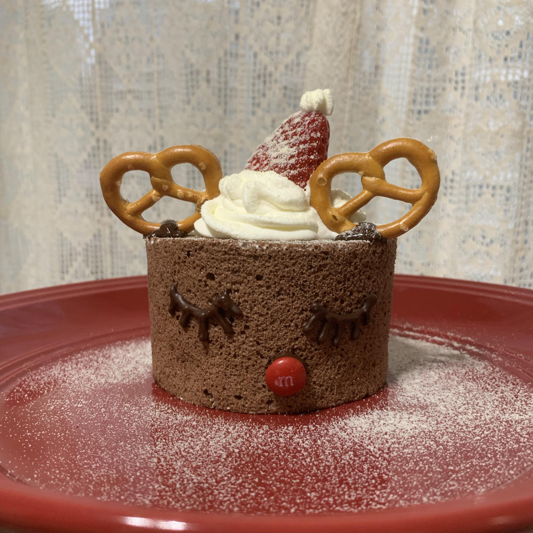 圣诞麋鹿蛋糕卷