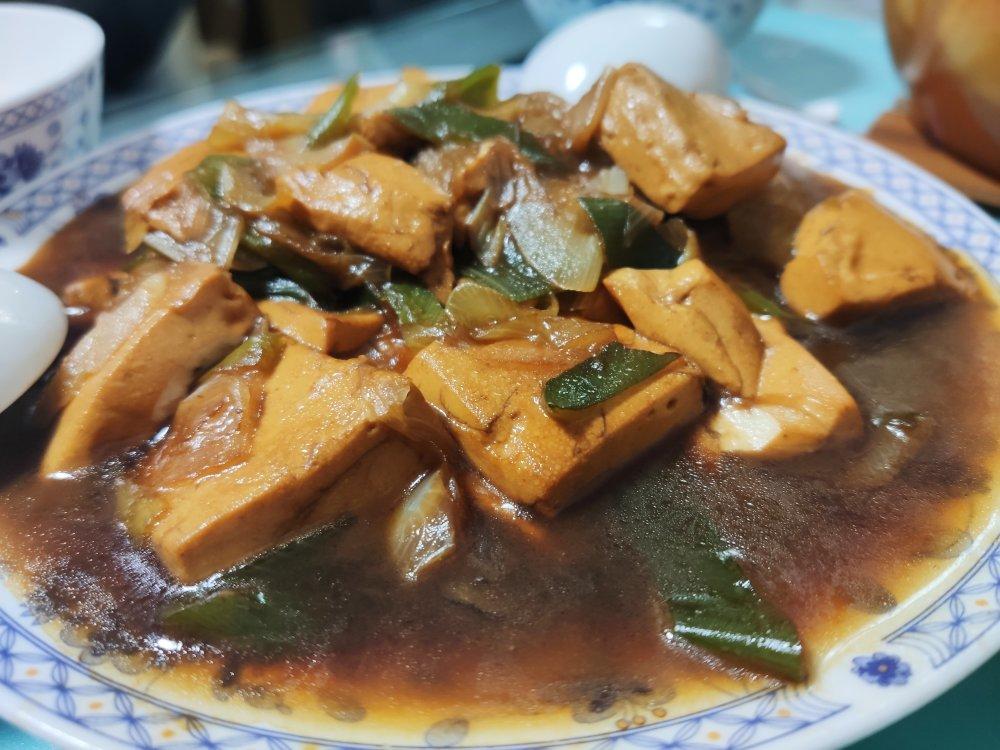 大葱烧豆腐