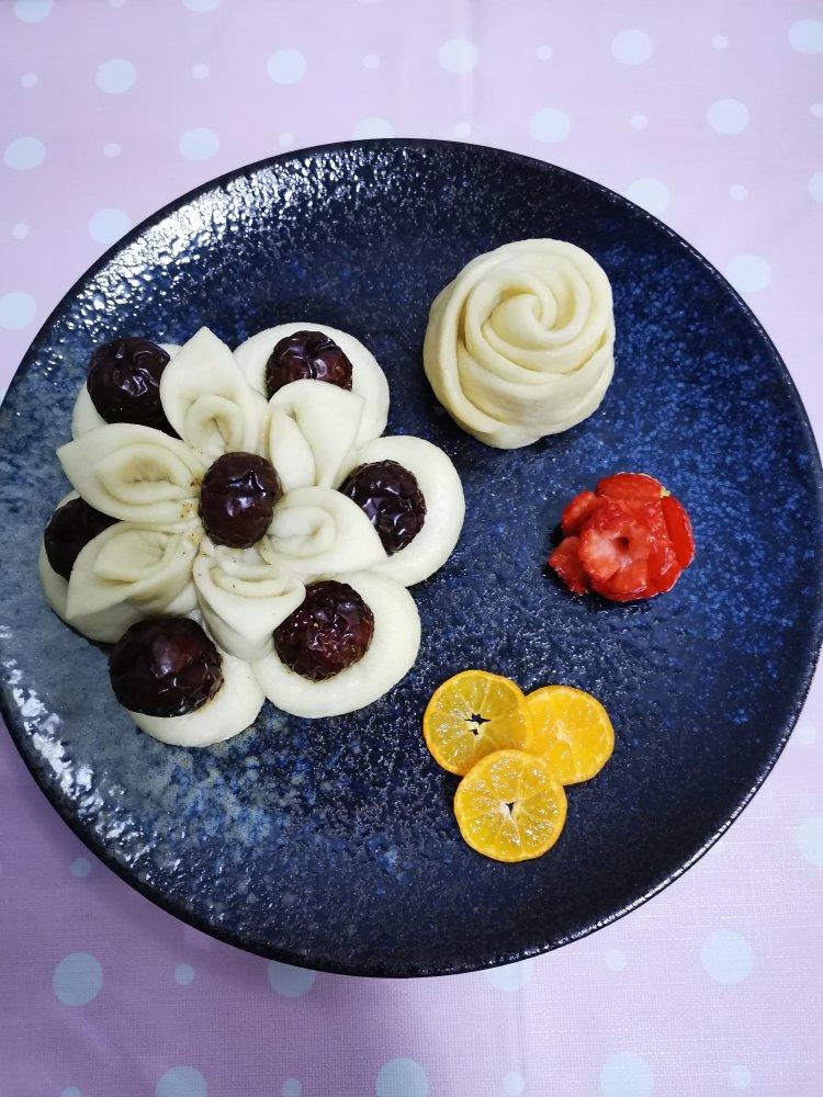 花样面食，花样馒头，【枣花馍】