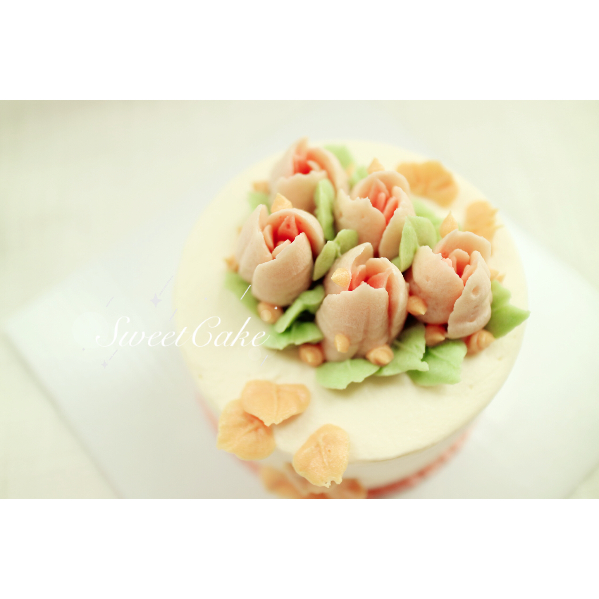 韩式裱花之豆沙霜