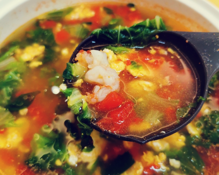 蔬菜虾仁营养汤的做法
