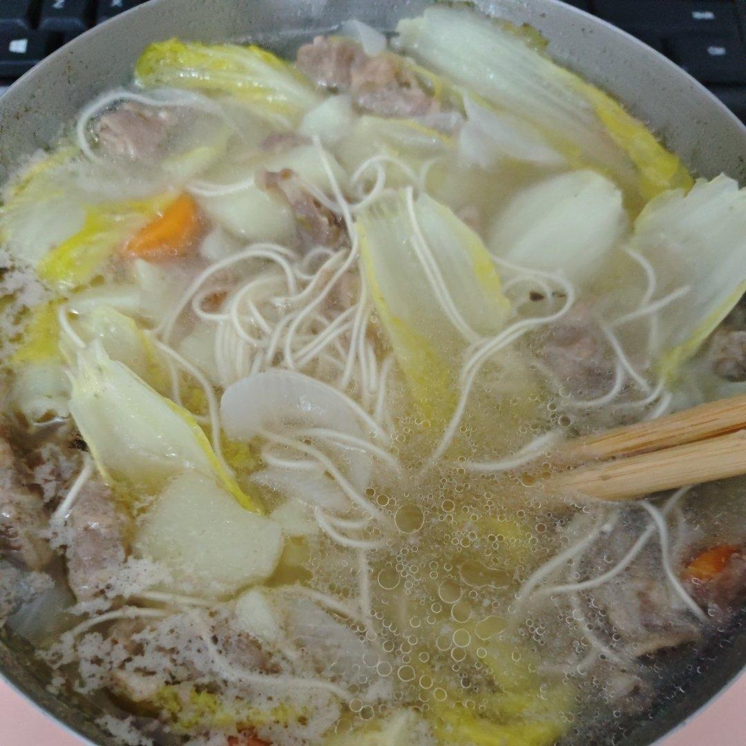 日式土豆羊肉卷汤