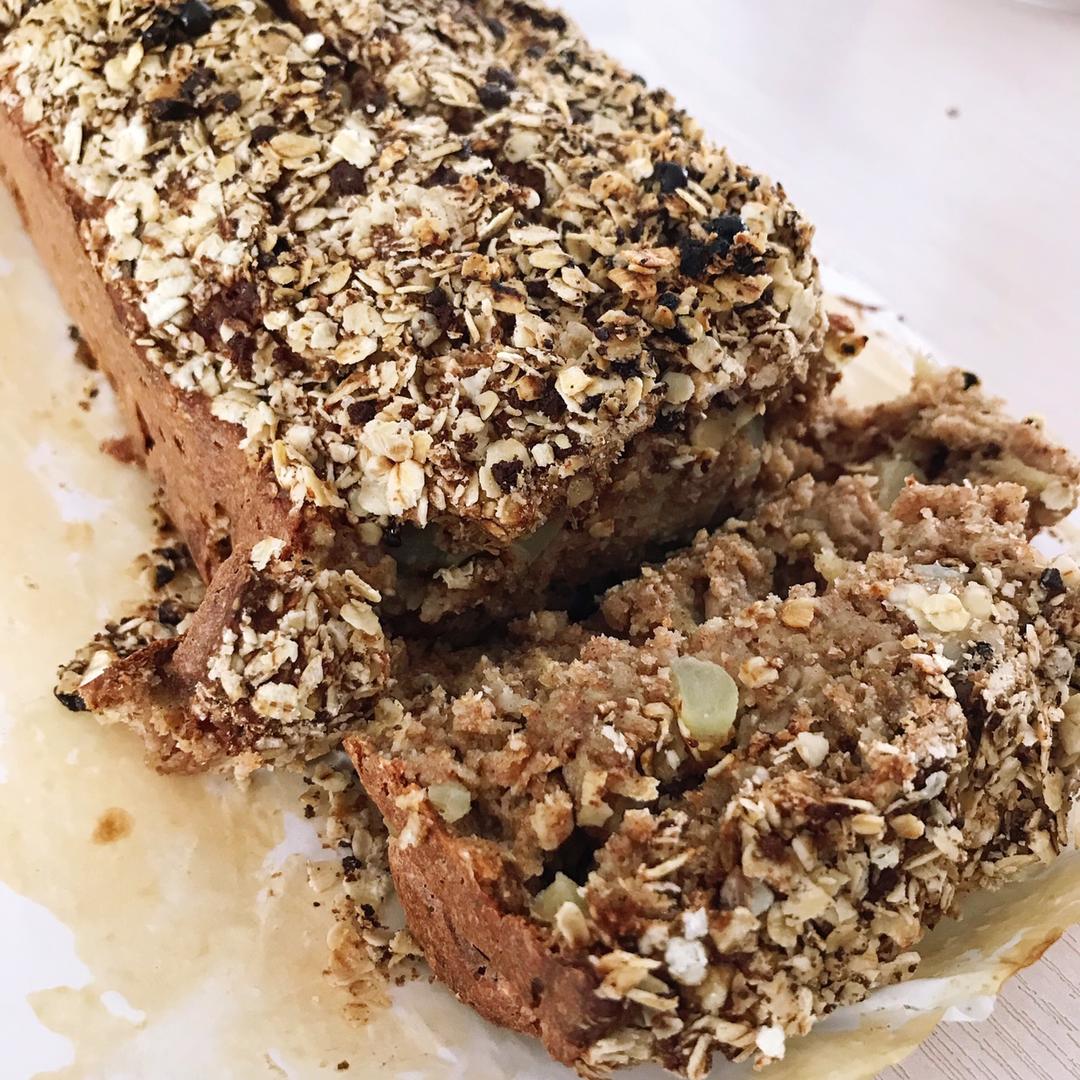 暖香燕麦苹果快手面包丨健康·烘焙