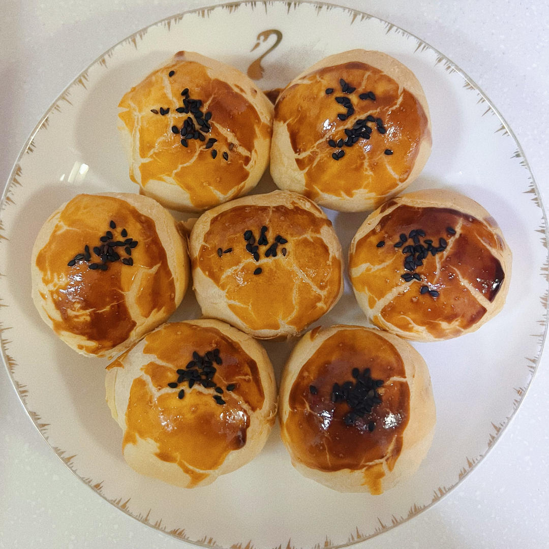 超简单 免揉 酥掉渣的蛋黄酥(超详细附全程视频)不破酥『万能酥皮』