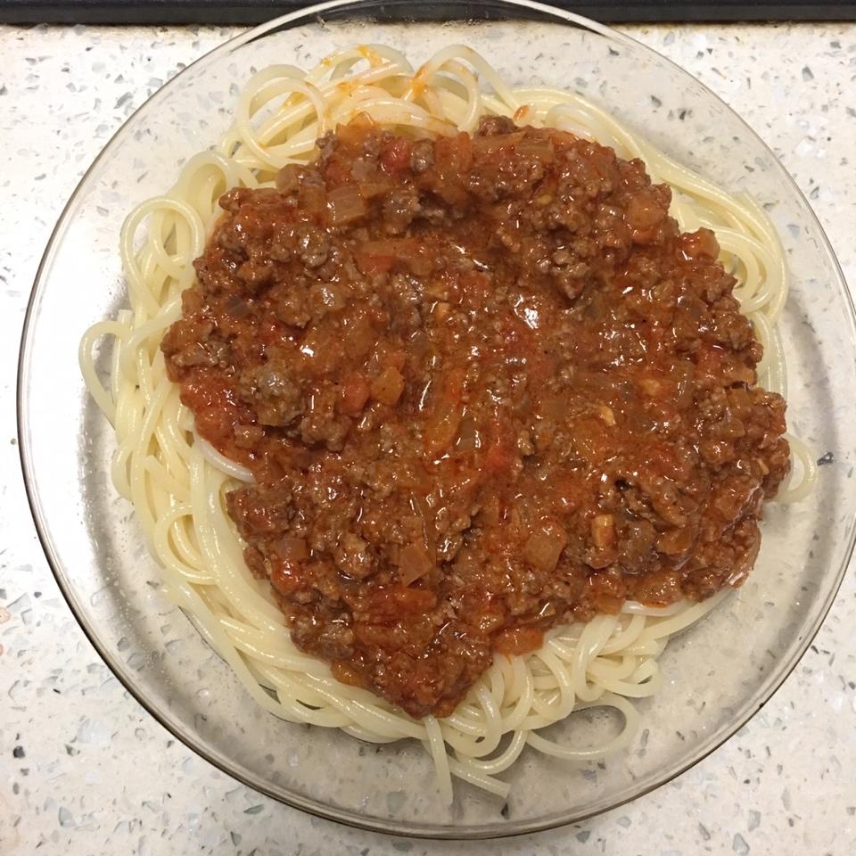 （完胜必胜客的）番茄肉酱意大利面～