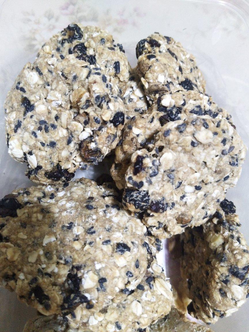 （不喜欢勿尝试 口感偏硬）少糖无油低脂全麦燕麦代餐饼干