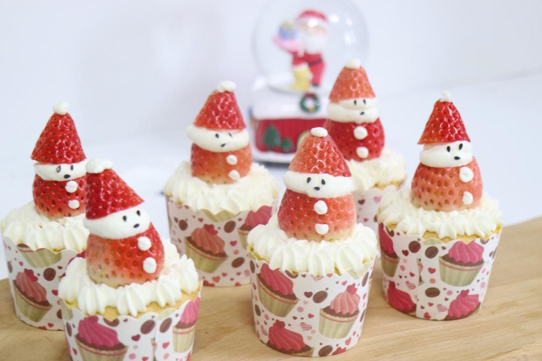 圣诞老人杯子蛋糕【曼达小馆】2016年圣诞Party专场