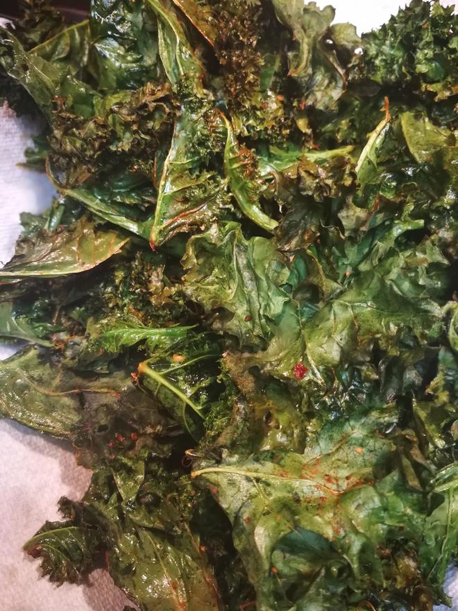 Kale Chips 烤羽衣甘蓝的做法