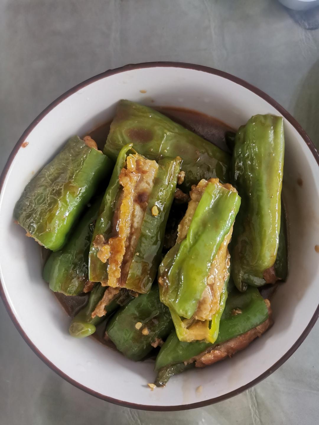 米饭杀手‼️虎皮青椒酿肉