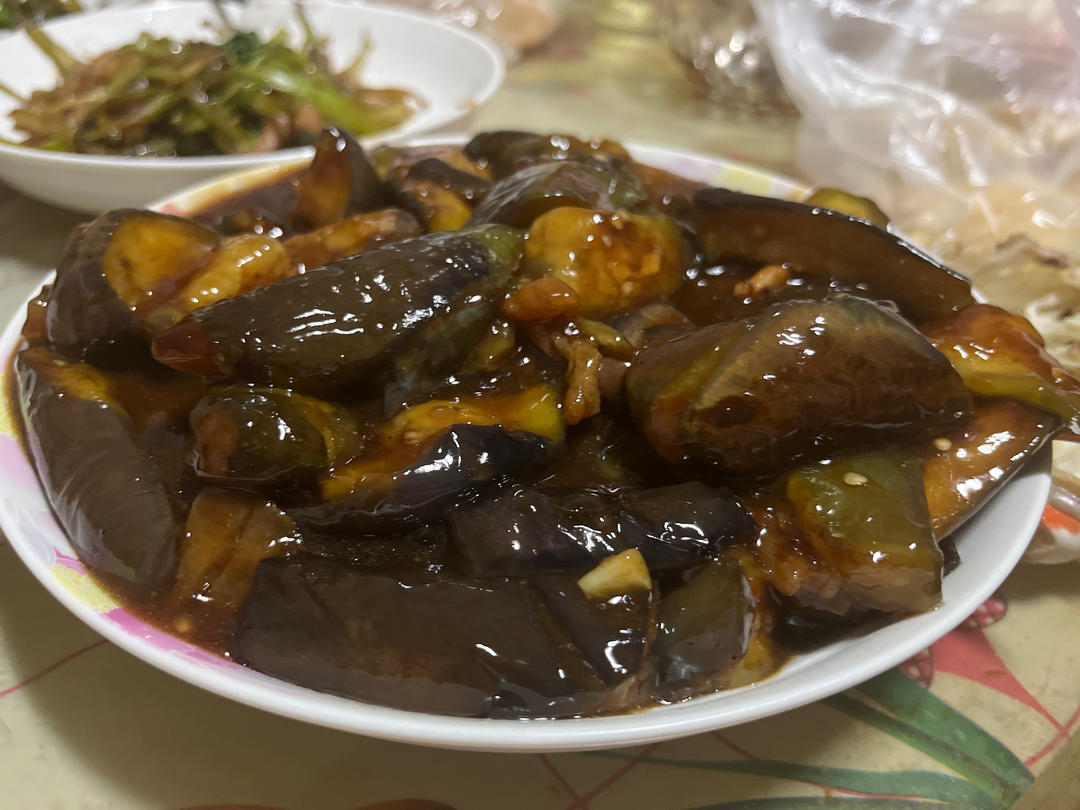 家常红烧茄子🍆，只要少量的油且下饭