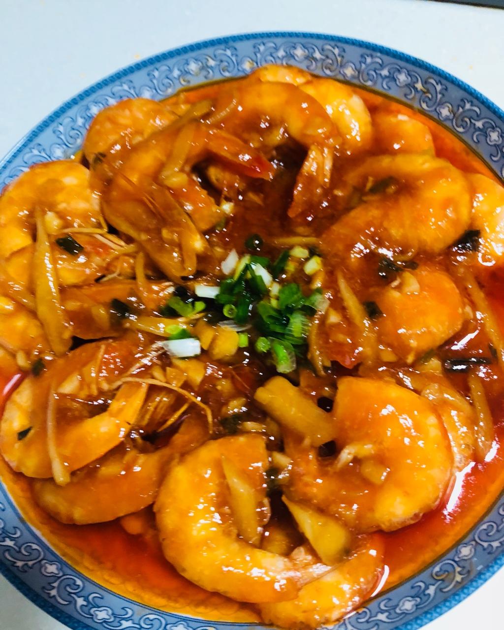 黄晓明茄汁大虾－中餐厅