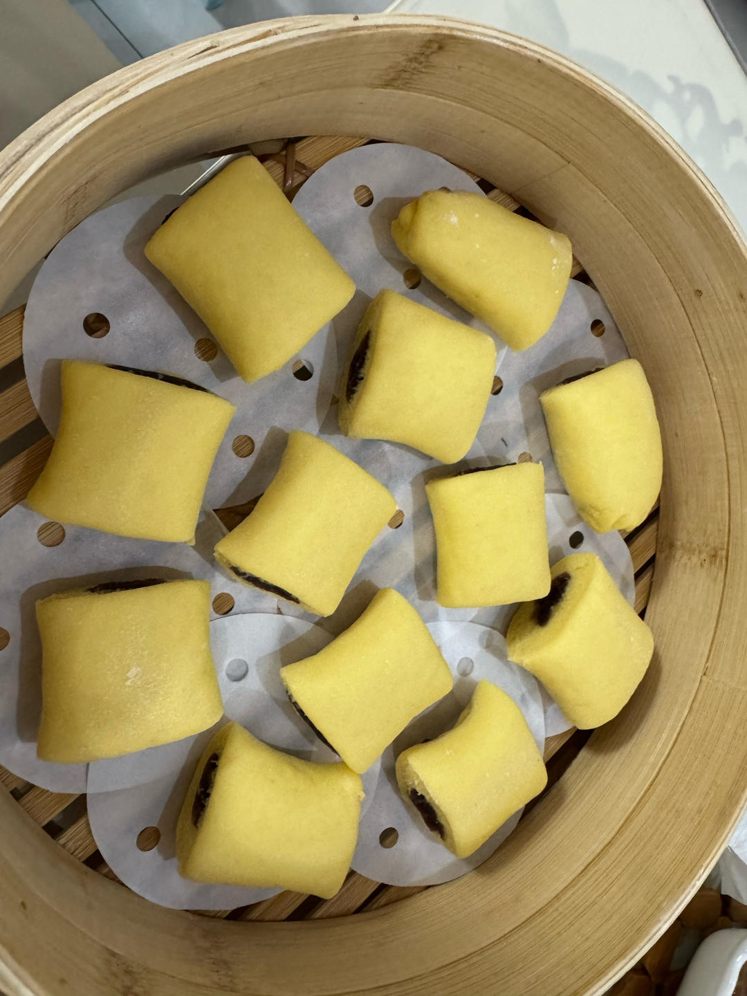 奶香玉米面馒头（一次发酵）