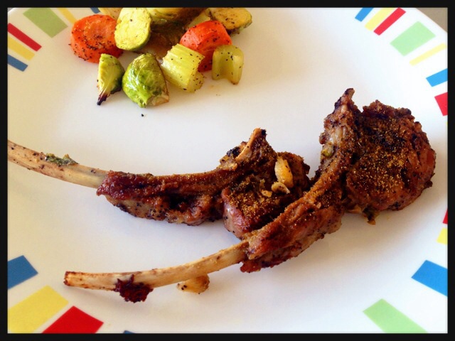 蒜香孜然烤羊排